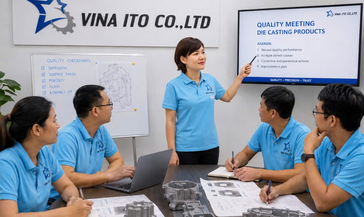 VINA ITO で英語資料を用いて行われる品質会議