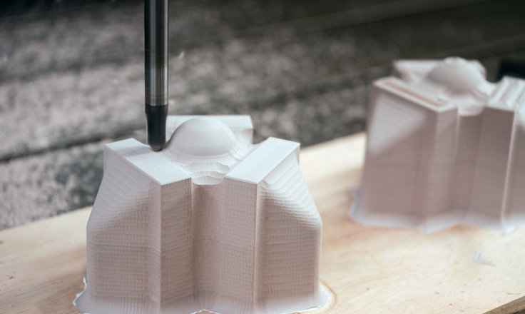 3Dプリンタで造形した模型